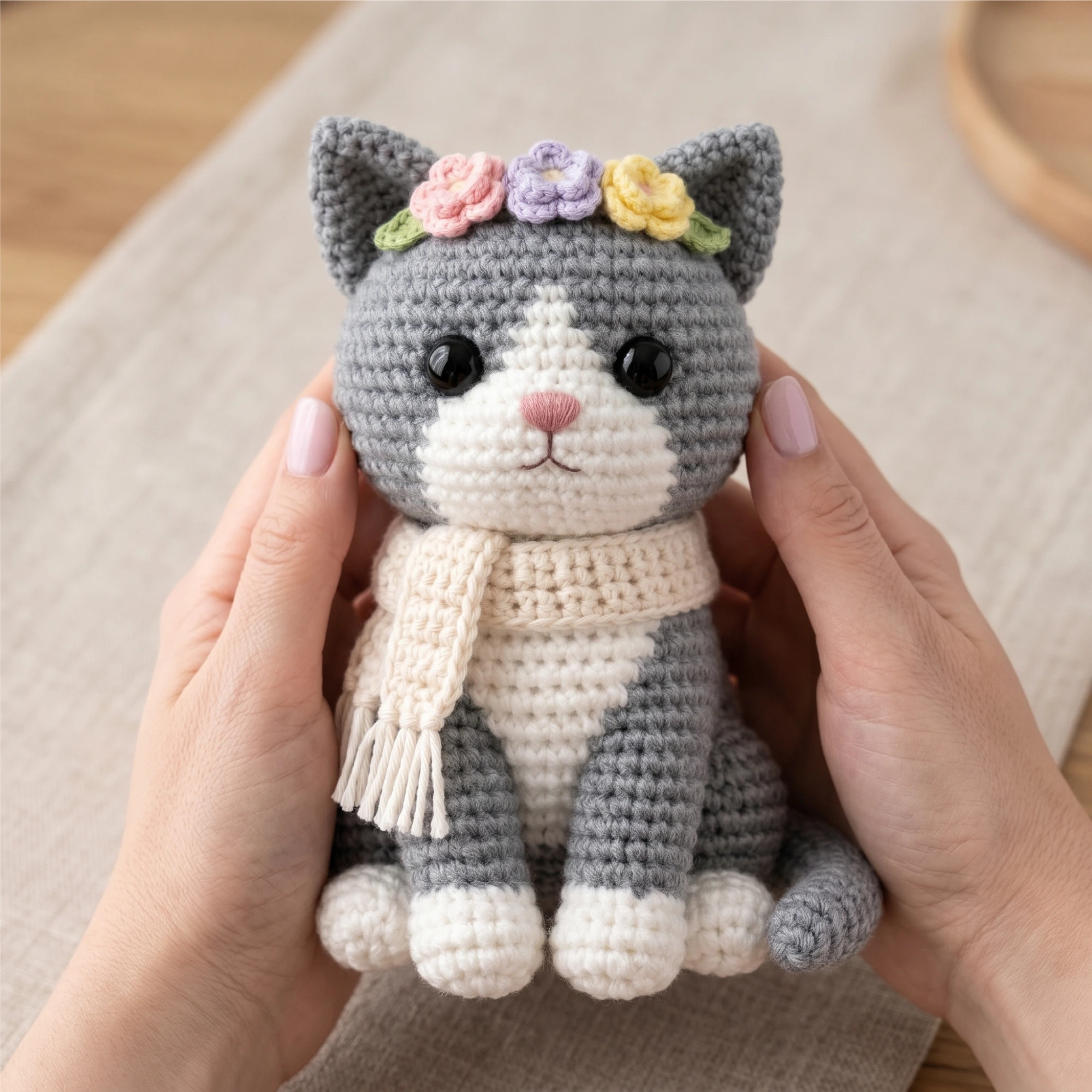 Amigurumi Crochet Pattern Cat, Mia the Cat PDF Instant Download, Kawaii Plush Toy, Easy Beginner Crochet Doll (2)