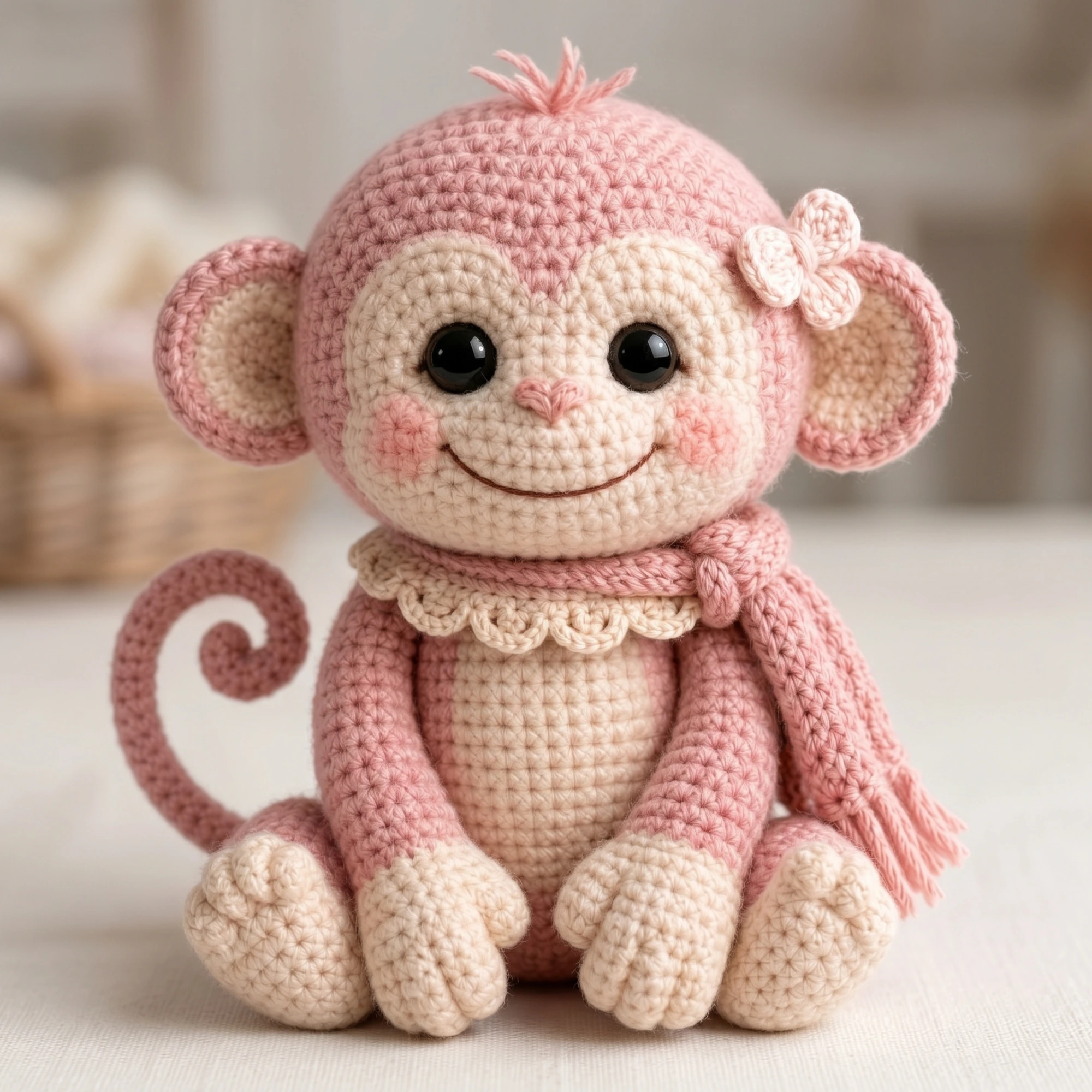 Amigurumi-Crochet-Pattern-Monkey-PDF-Tutorial-Easy-Beginner-Kawaii-Plush-Toy-Instant-Download_1