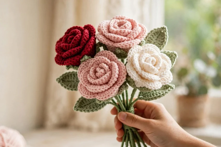 Crochet Flowers Pattern Free — Simple US Terms Tutorial