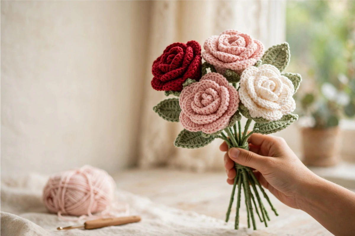 Crochet Flowers Pattern Free — Simple US Terms Tutorial