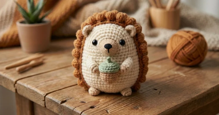 Hedgehog Amigurumi Pattern – Free Step-by-Step Crochet Pattern (Hazel the Hedgehog)