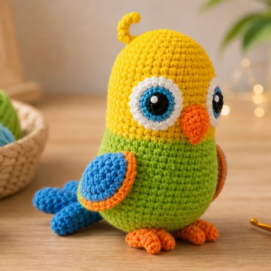 Free Crochet Lovebird Pattern: Make a Cute Amigurumi Parrot