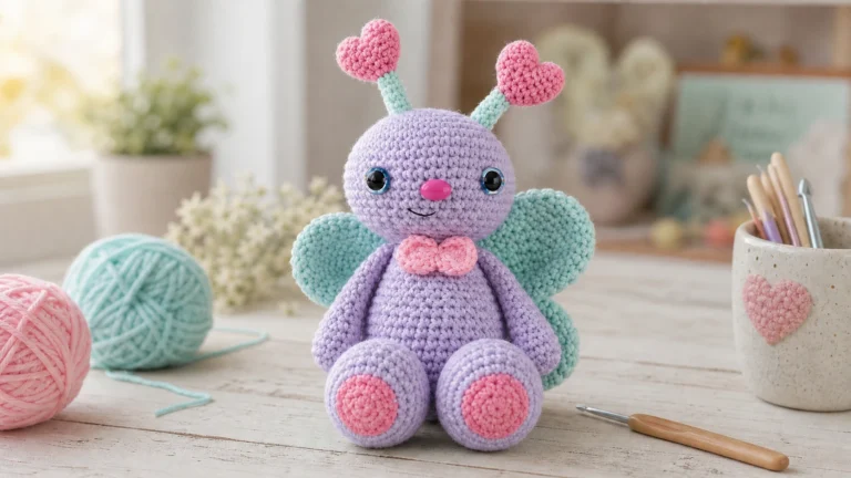 Free Crochet Butterfly Pattern: Make a Cute Amigurumi Butterfly Doll