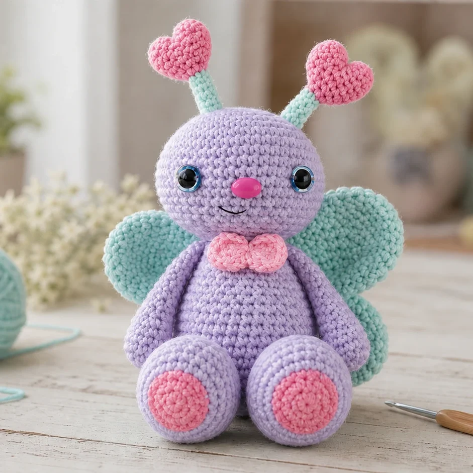 Free Crochet Butterfly Pattern: Make a Cute Amigurumi Butterfly Doll