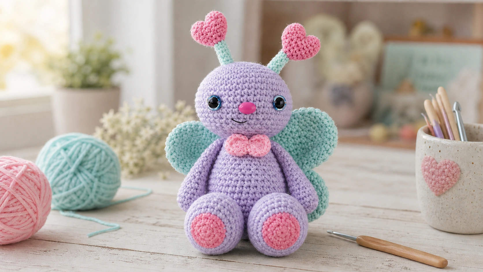 Free Crochet Butterfly Pattern: Make a Cute Amigurumi Butterfly Doll