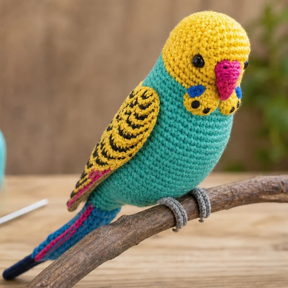 Free Crochet Parakeet Pattern: Make a Realistic Budgie Amigurumi