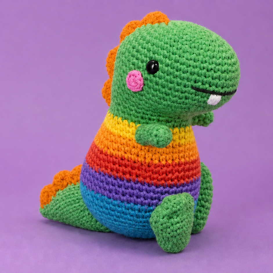 Free Crochet Dinosaur Pattern — Cute Amigurumi Dino Tutorial
